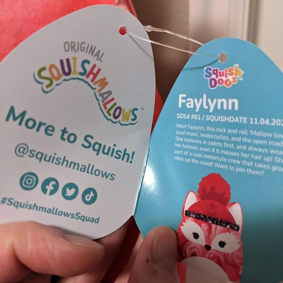 NEW Squishmallows Faylynn Squish Doos 14" Fox Plush Stuffed Animal Toy - Picture 4 of 10